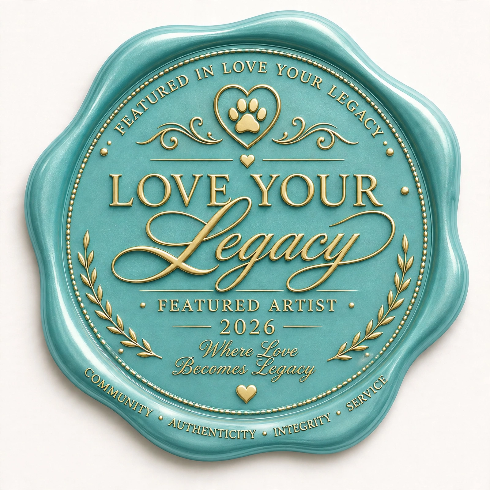 Featured Artist 2026 seal, Love Your Legacy