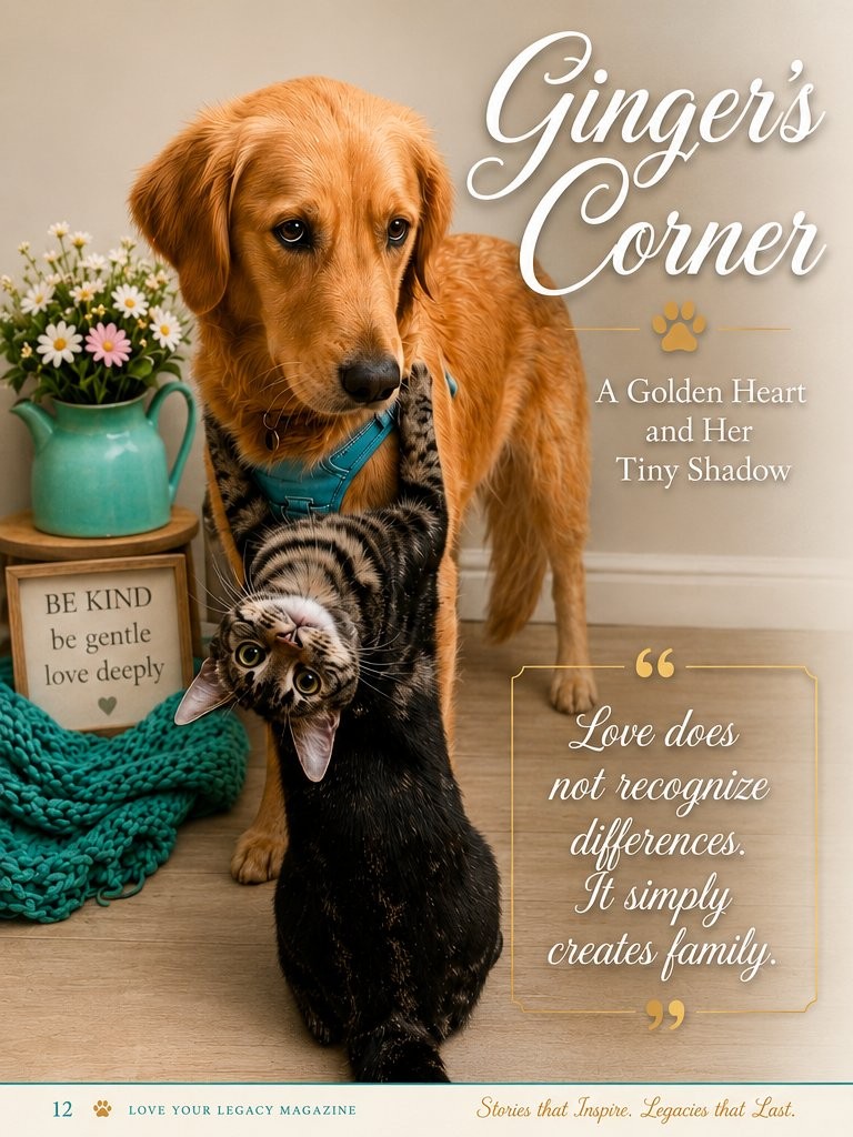 Ginger's Corner, A Friendship Written in Fur, magazine page 12