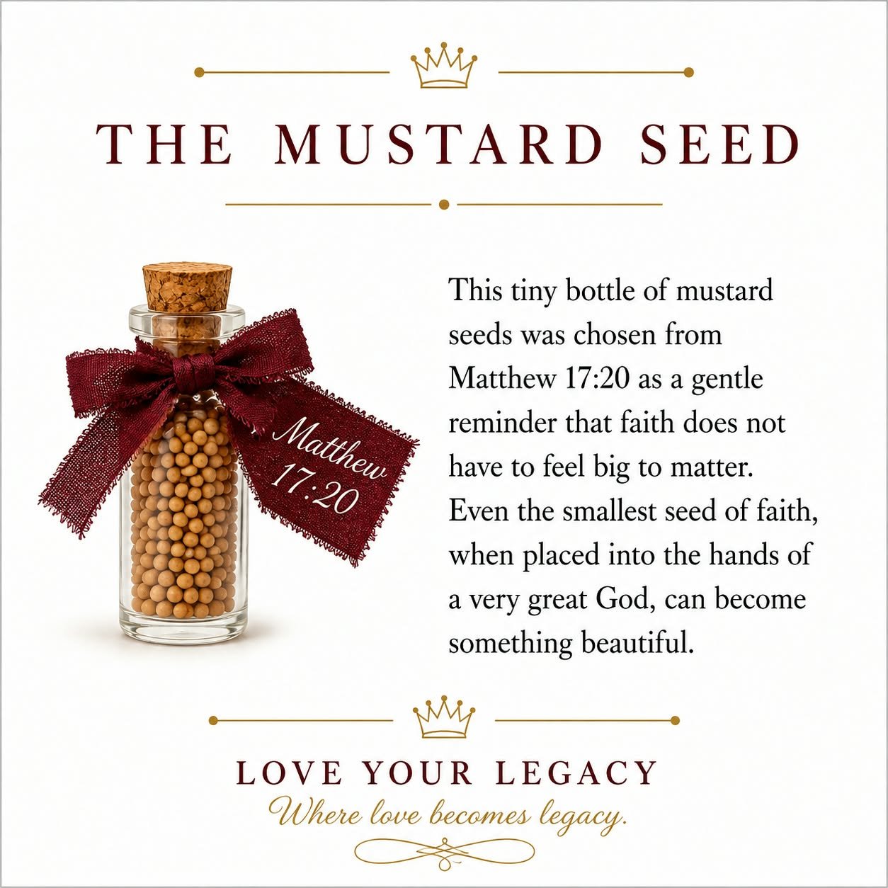 The Mustard Seed card