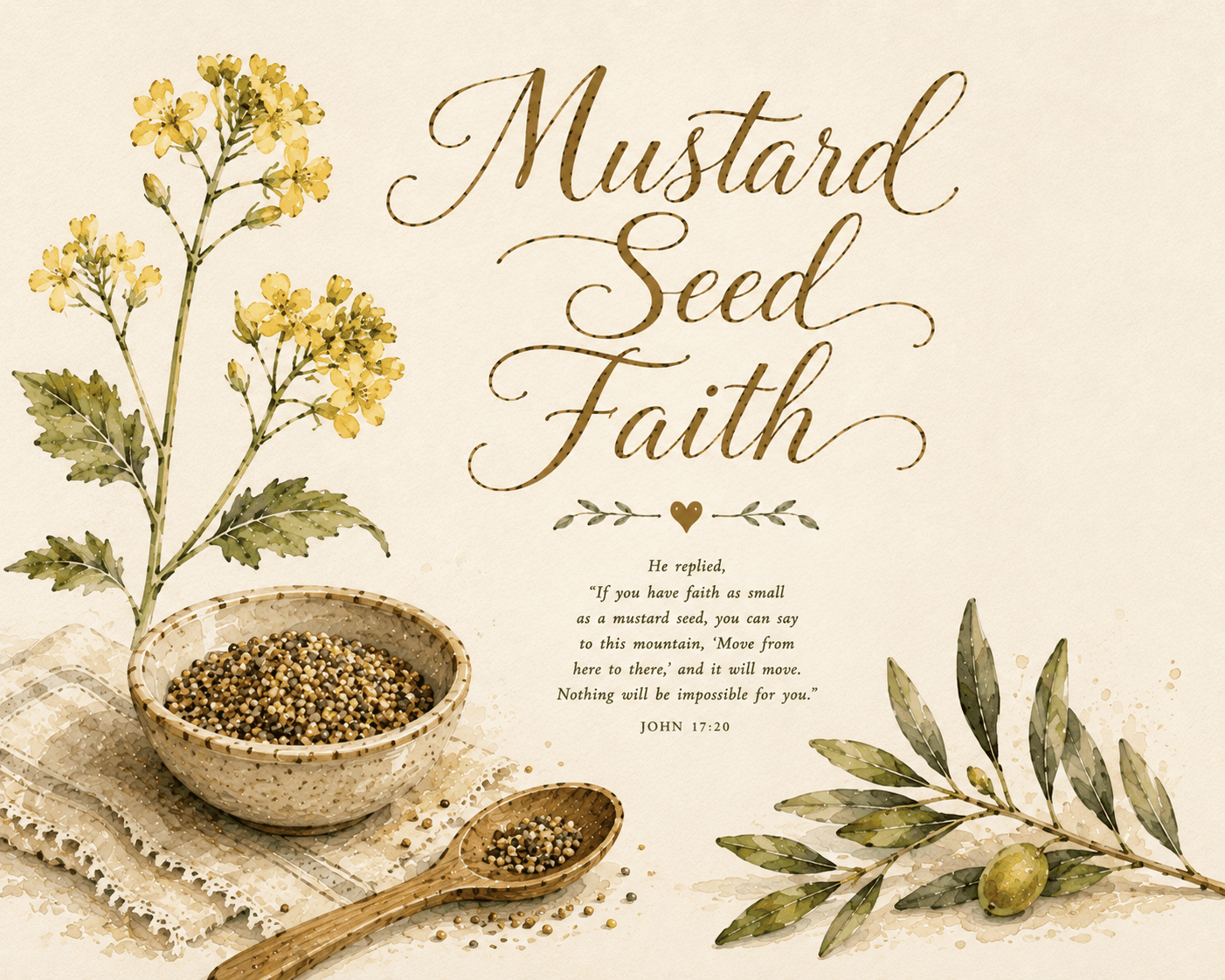 Mustard Seed Faith scripture art card