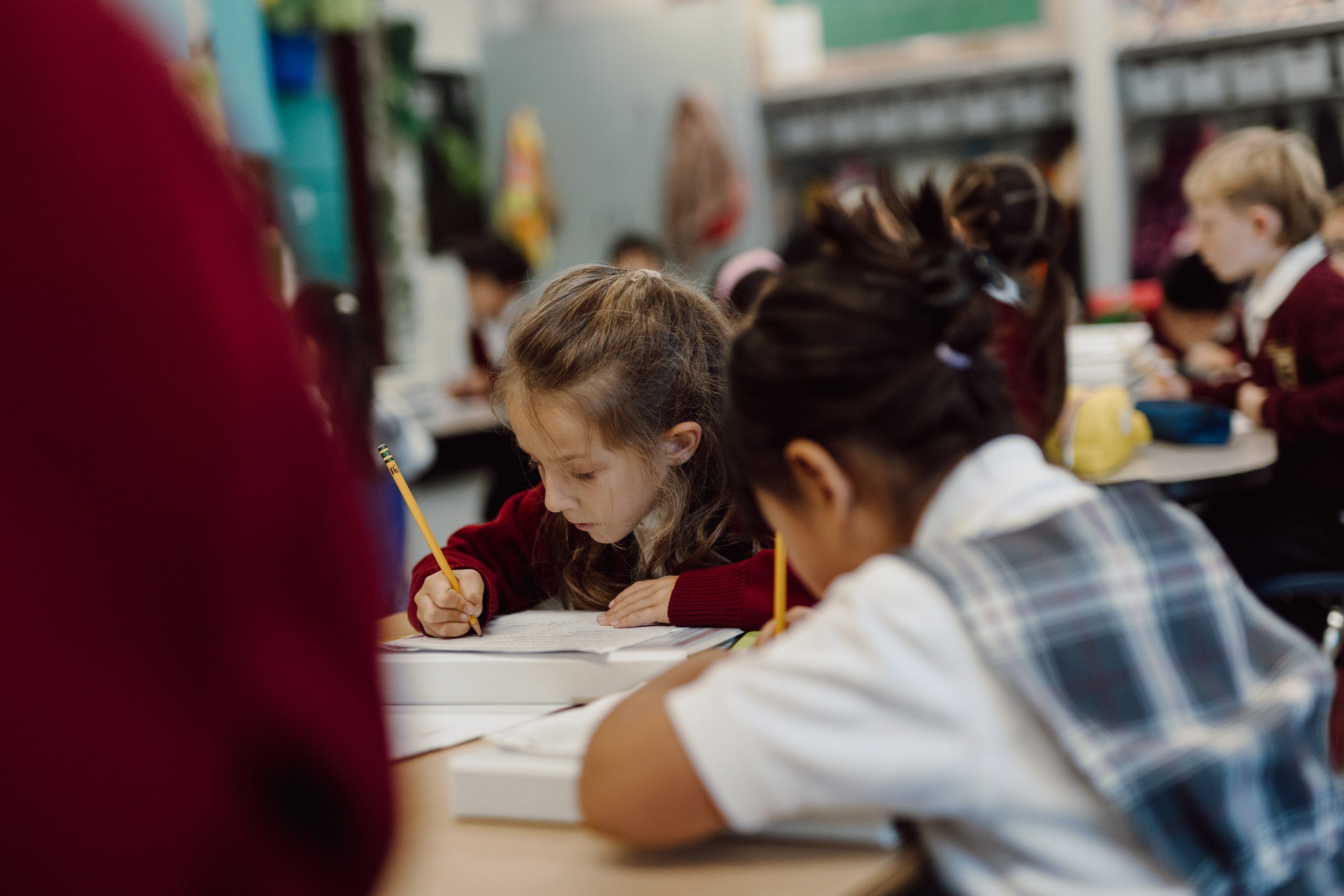Children learning in a BCCA classroom