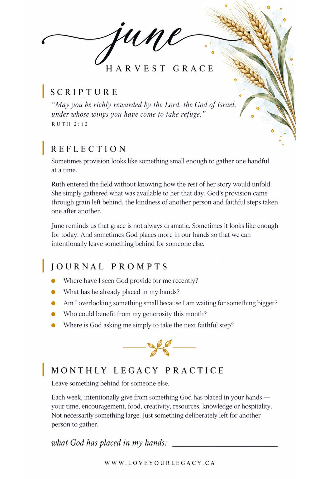 Harvest Grace reflection tip-in preview